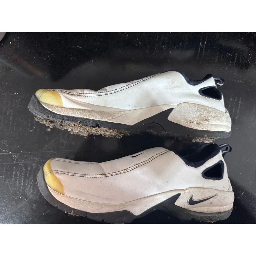 Nike Air Slip On Golf Shoes White‎ Blue Size 8.5